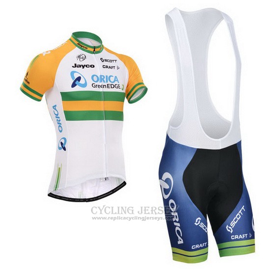 2014 Cycling Jersey Orica GreenEDGE Champion Austria Short Sleeve and Bib Short